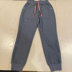 FIGS Womens Zamora Jogger Scrub Pants in Heather Denim XS